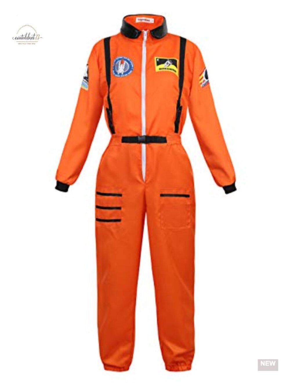 Women's Astronaut Costume Jumpsuit Space Halloween Cosplay Dress Up